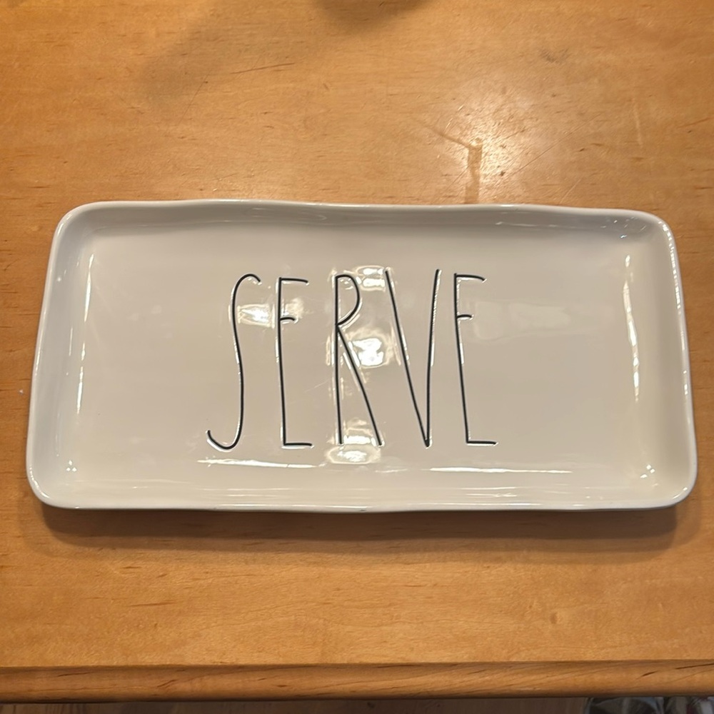 Rae Dunn SERVE Tray Platter